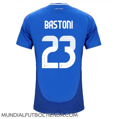 Camiseta Italia Alessandro Bastoni #23 Primera Equipación Replica Eurocopa 2024 mangas cortas